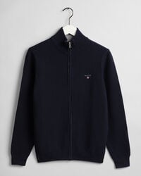 Pull zippé avec motif Triangle Texture