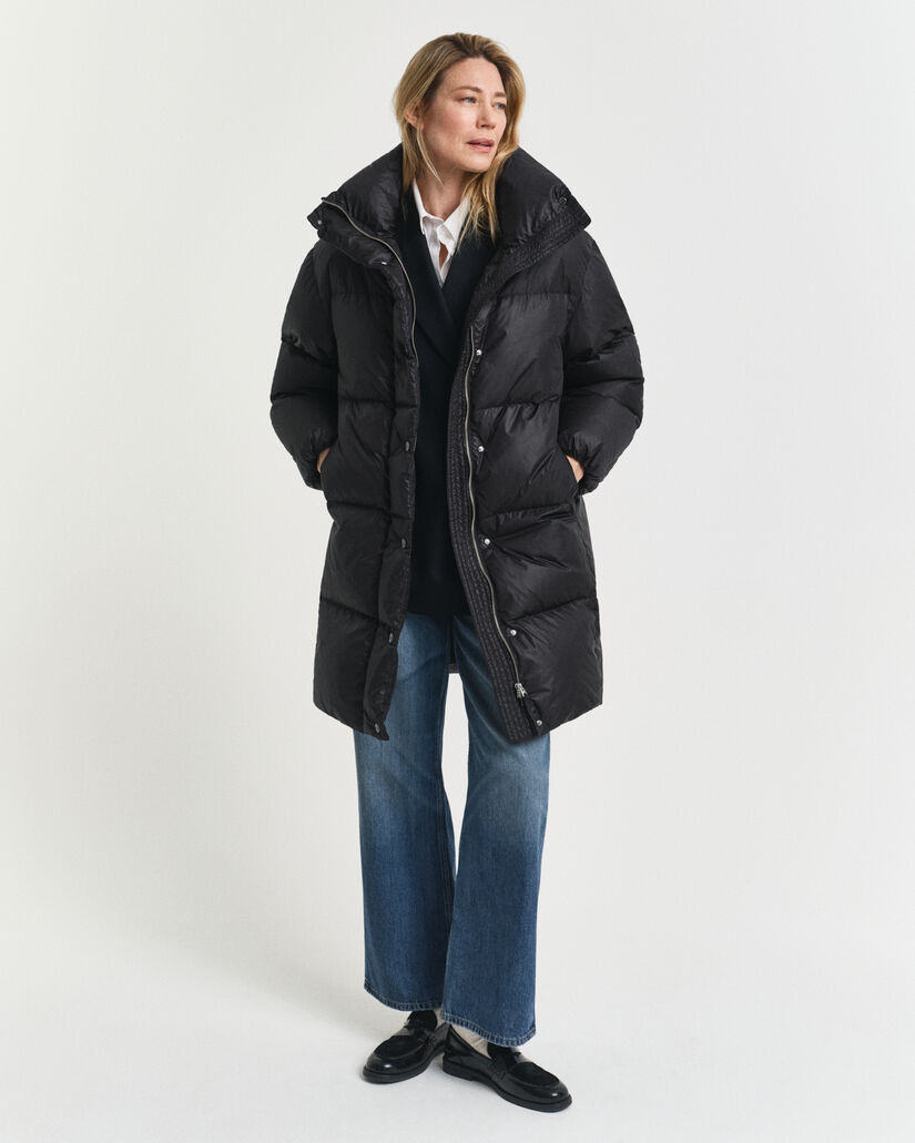 Manteau coupe décontractée en duvet