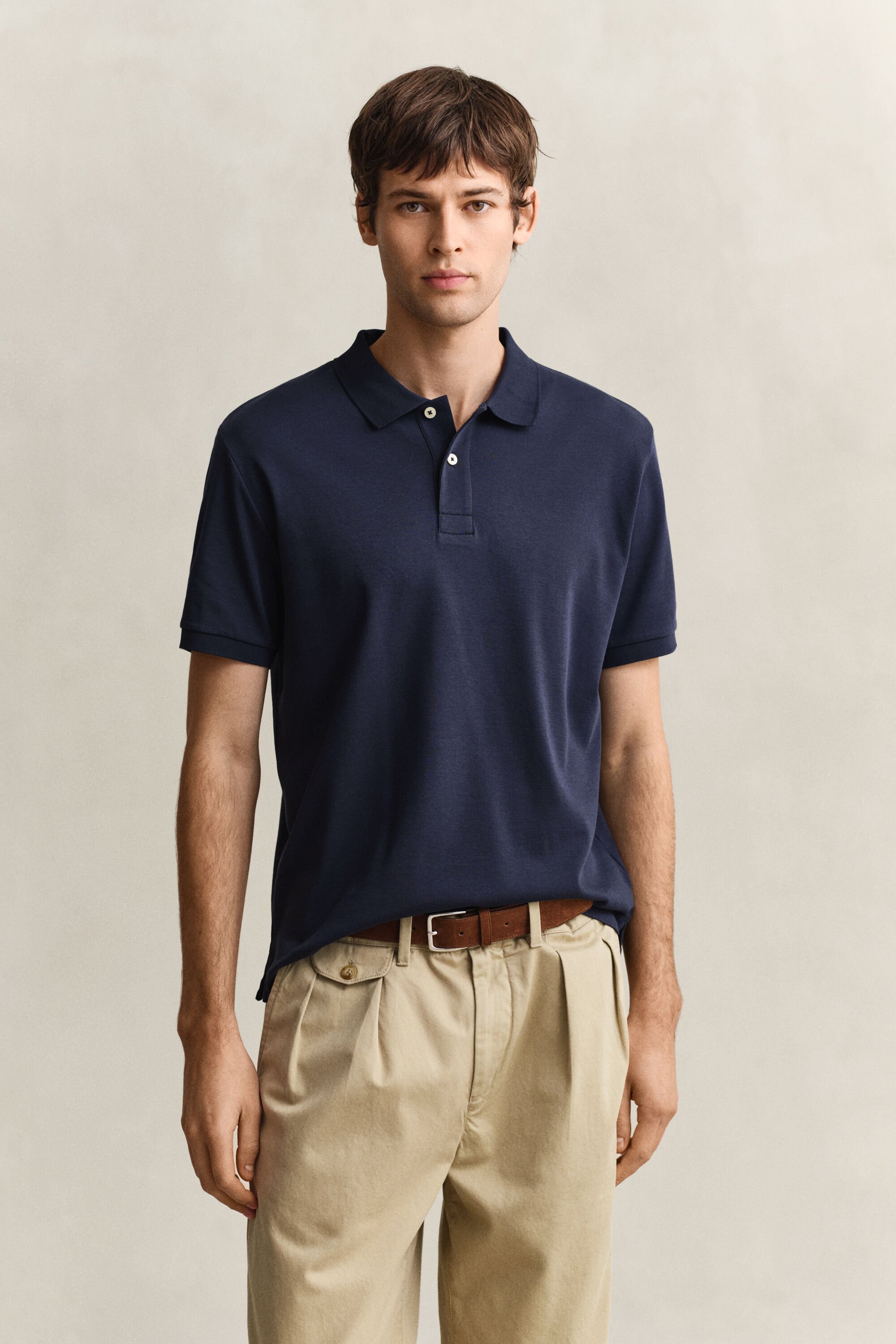 Polo en coton interlock