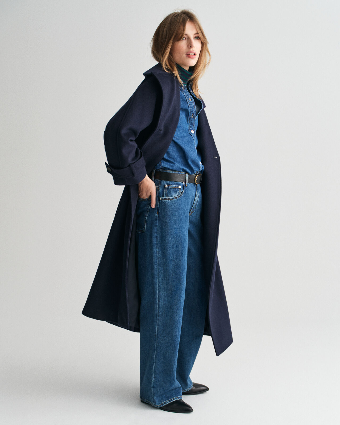 Trench-coat en laine