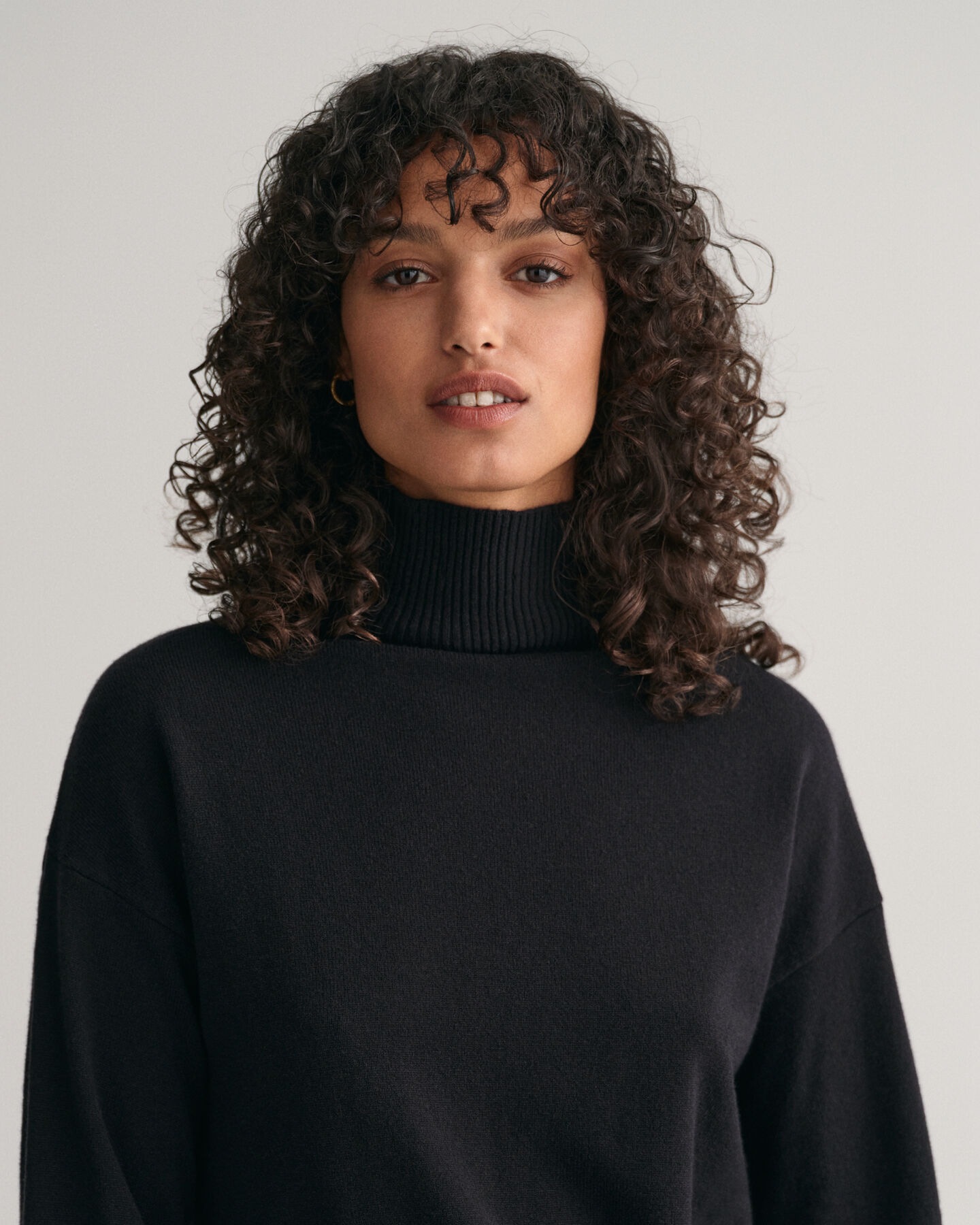 Pull en laine d'agneau ultrafine &agrave; col droit