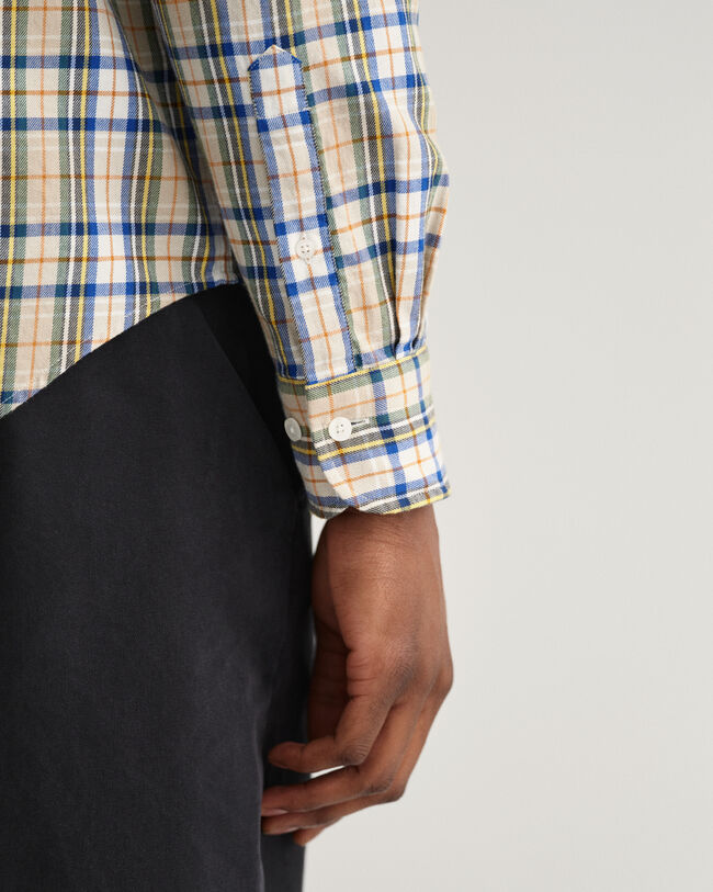 Chemise regular fit &agrave; motif &eacute;cossais