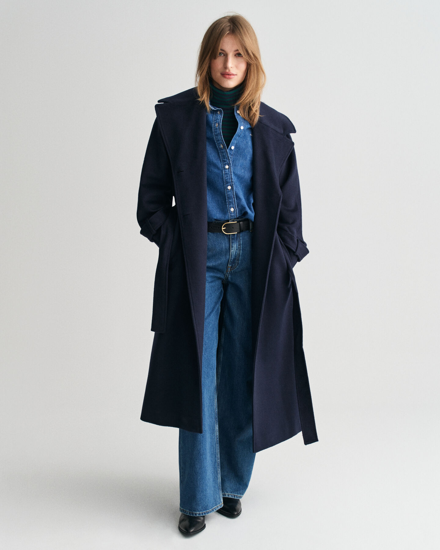 Trench-coat en laine