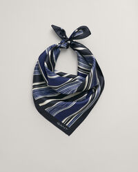 Foulard en soie à rayures peintes