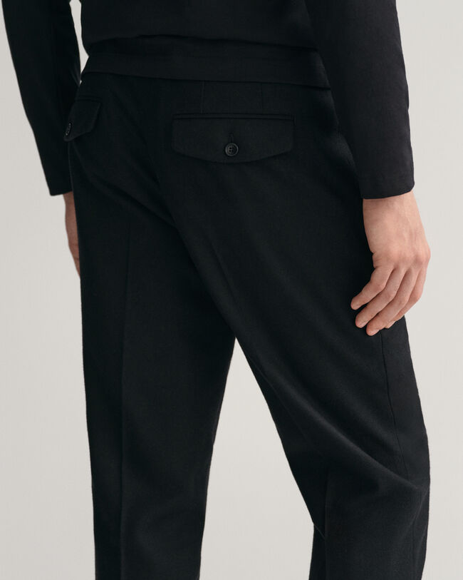 Pantalon slim fit en flanelle