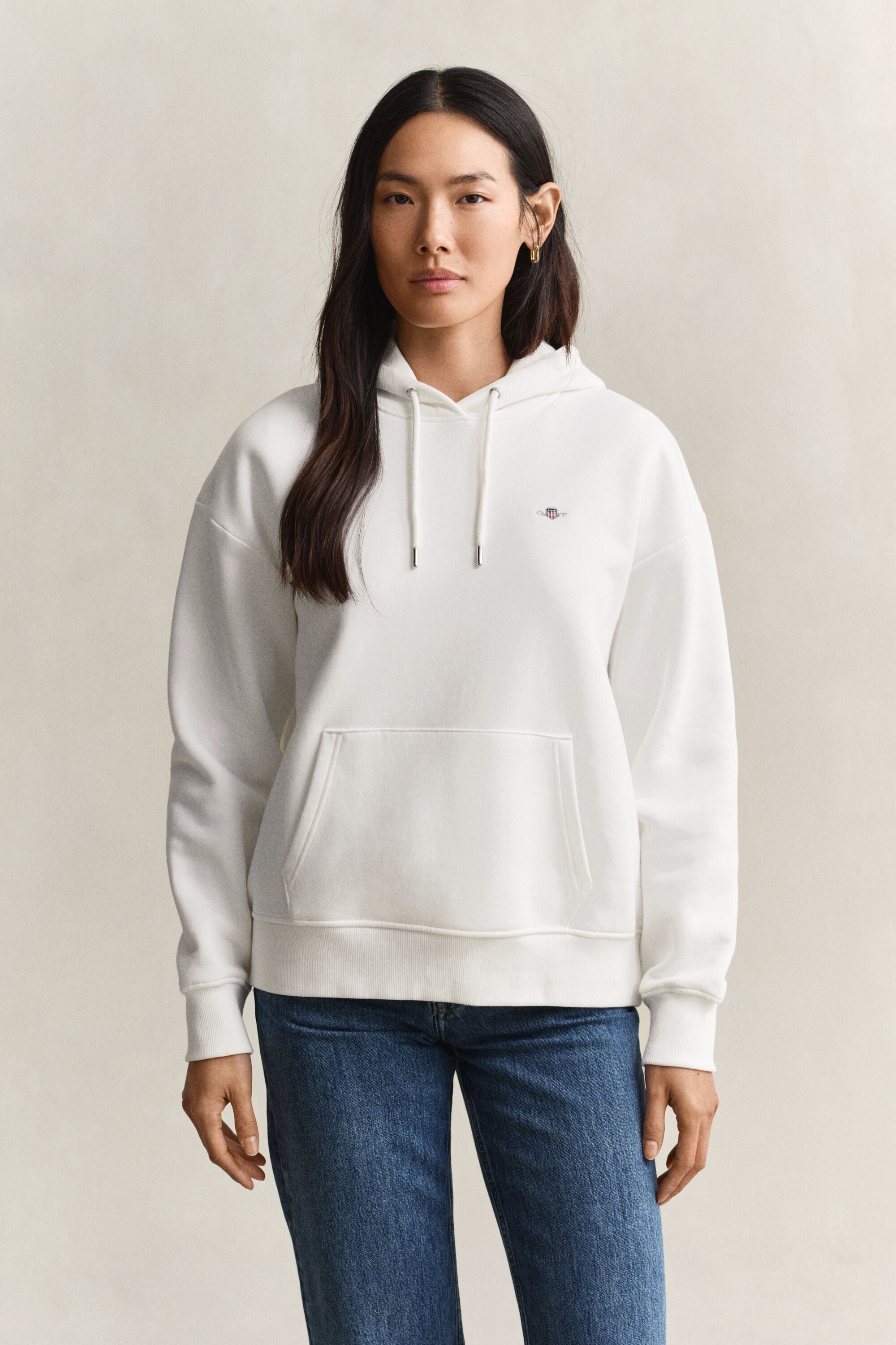 Sweat à capuche avec écusson