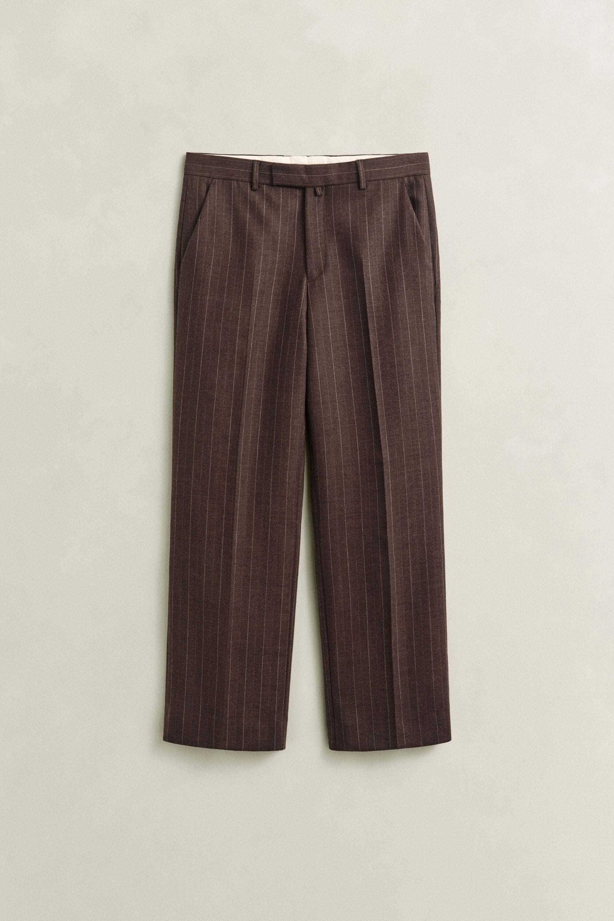 Pantalon de costume à rayures tennis en laine