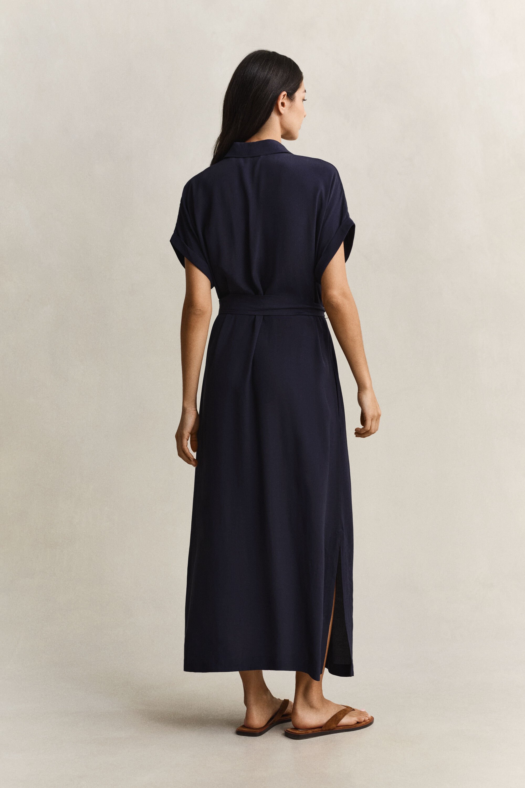 Robe-chemise à mancherons