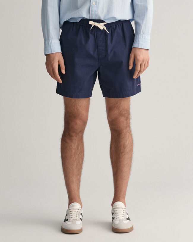 Short en coton avec cordon de serrage