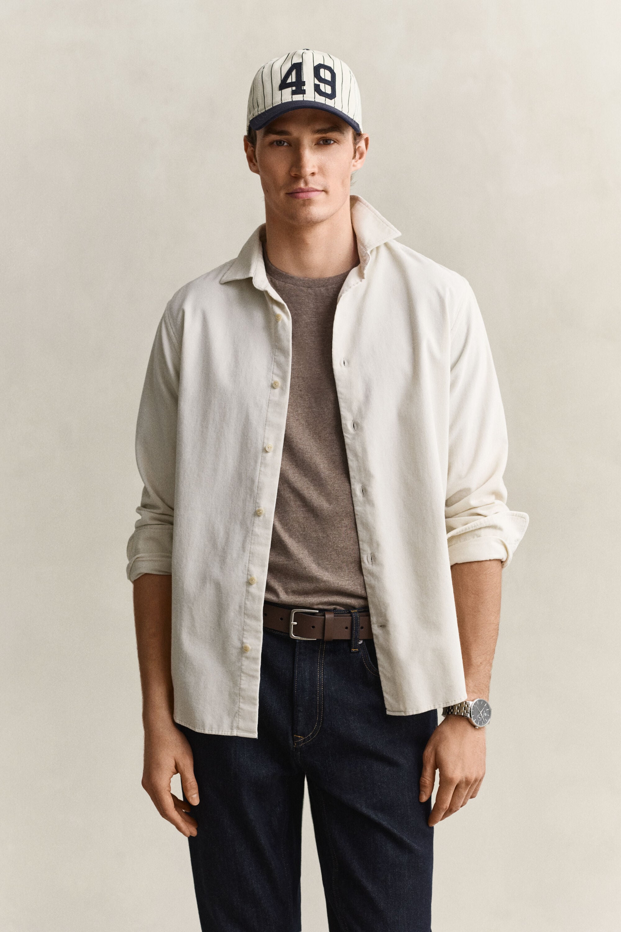 Chemise en velours côtelé