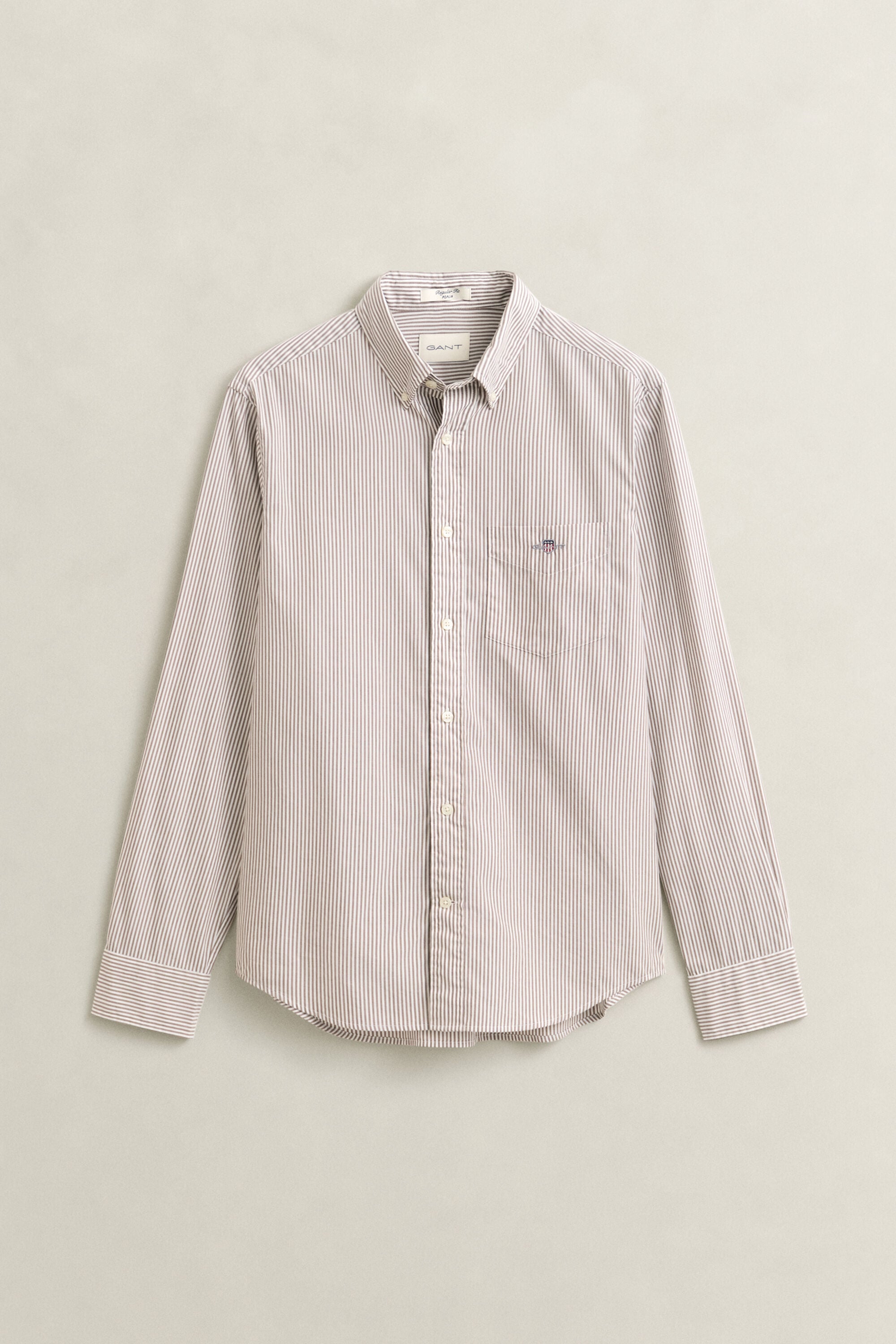 Chemise en popeline classique à rayures Banker