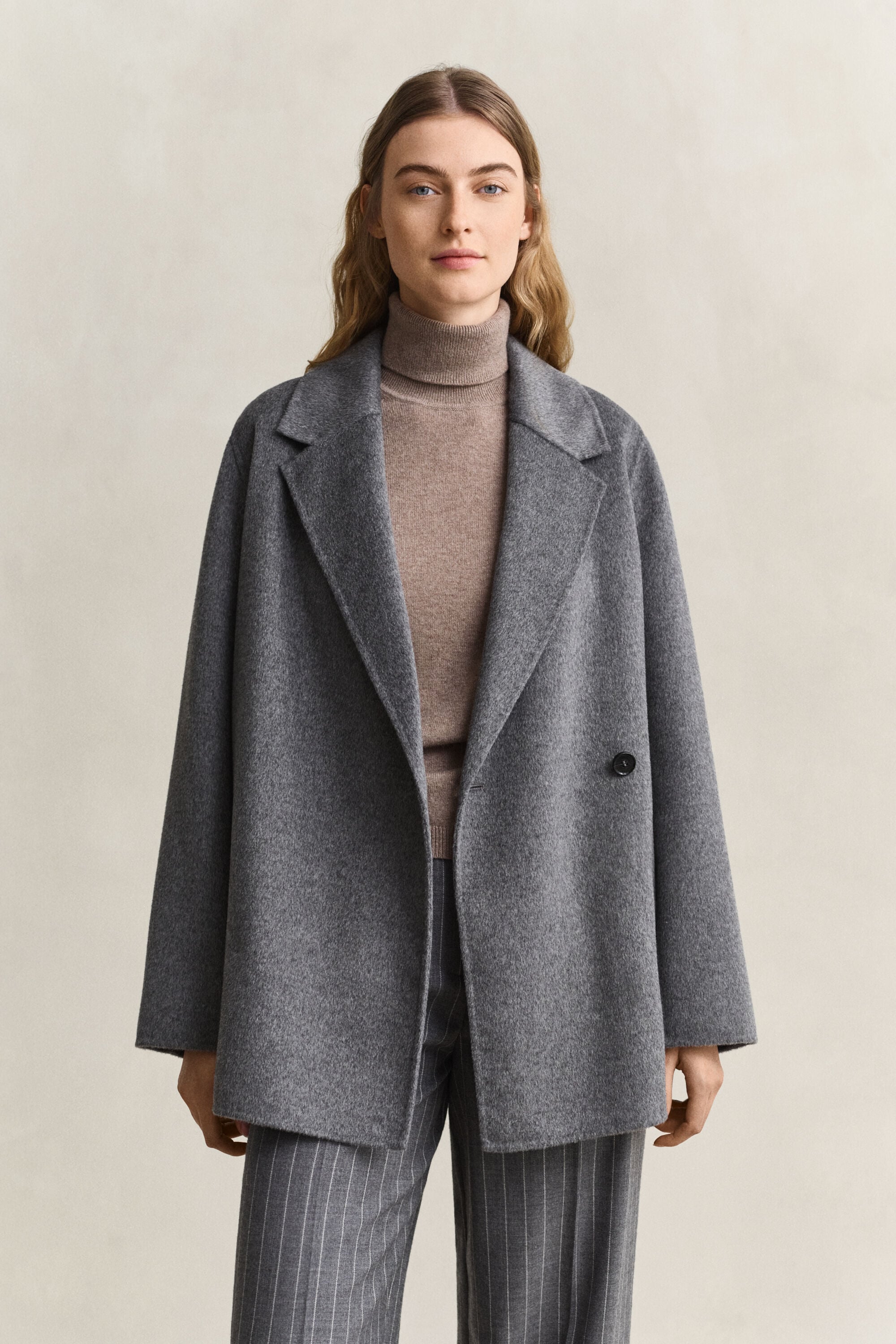Veste cousue main avec ceinture
