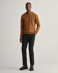 Pantalon de jogging slim fit en serg&eacute; Hallden