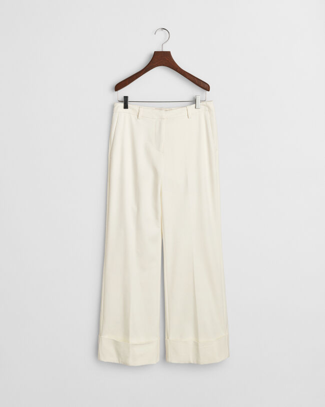 Pantalon à revers avec plis