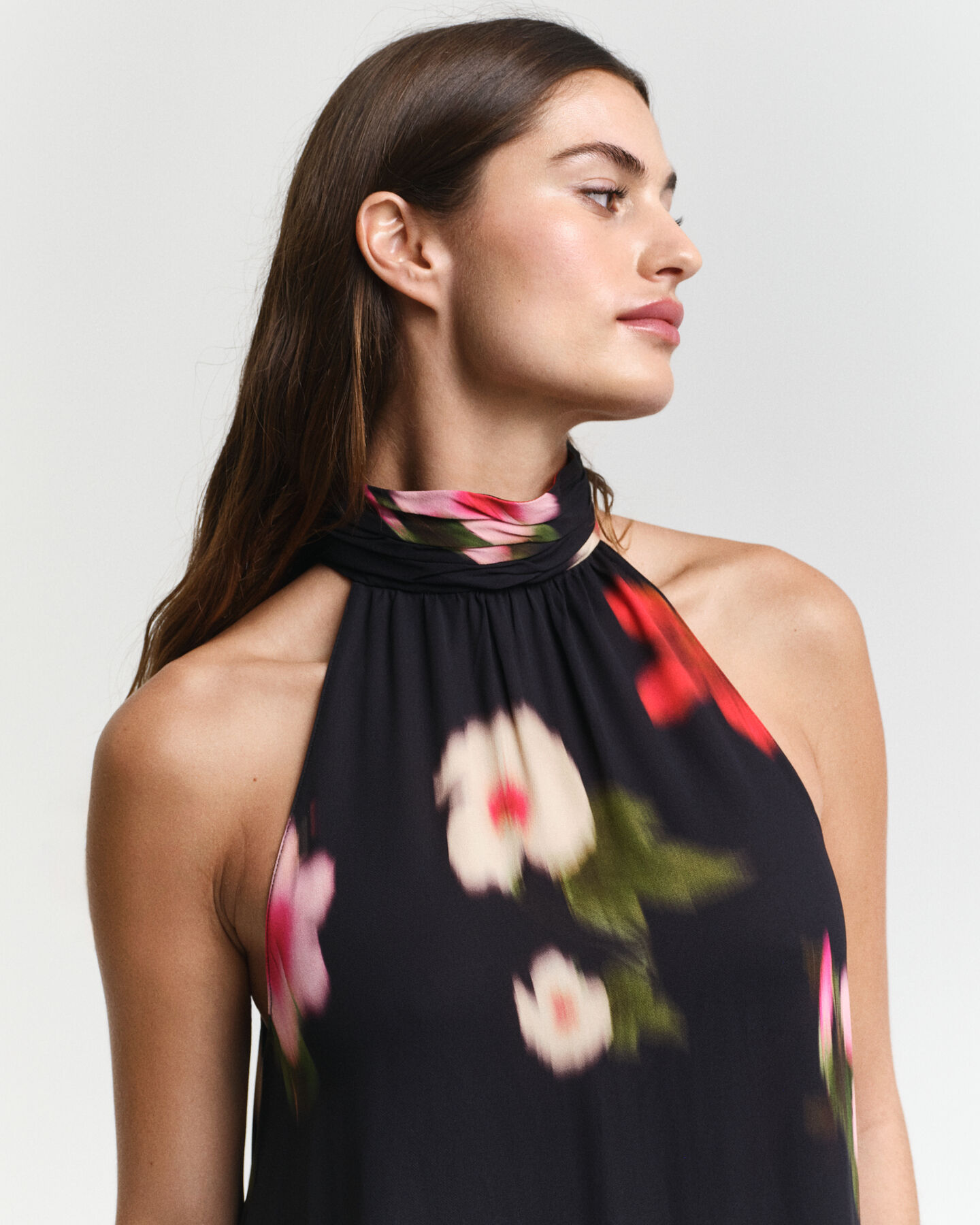 Robe dos nu à imprimé floral