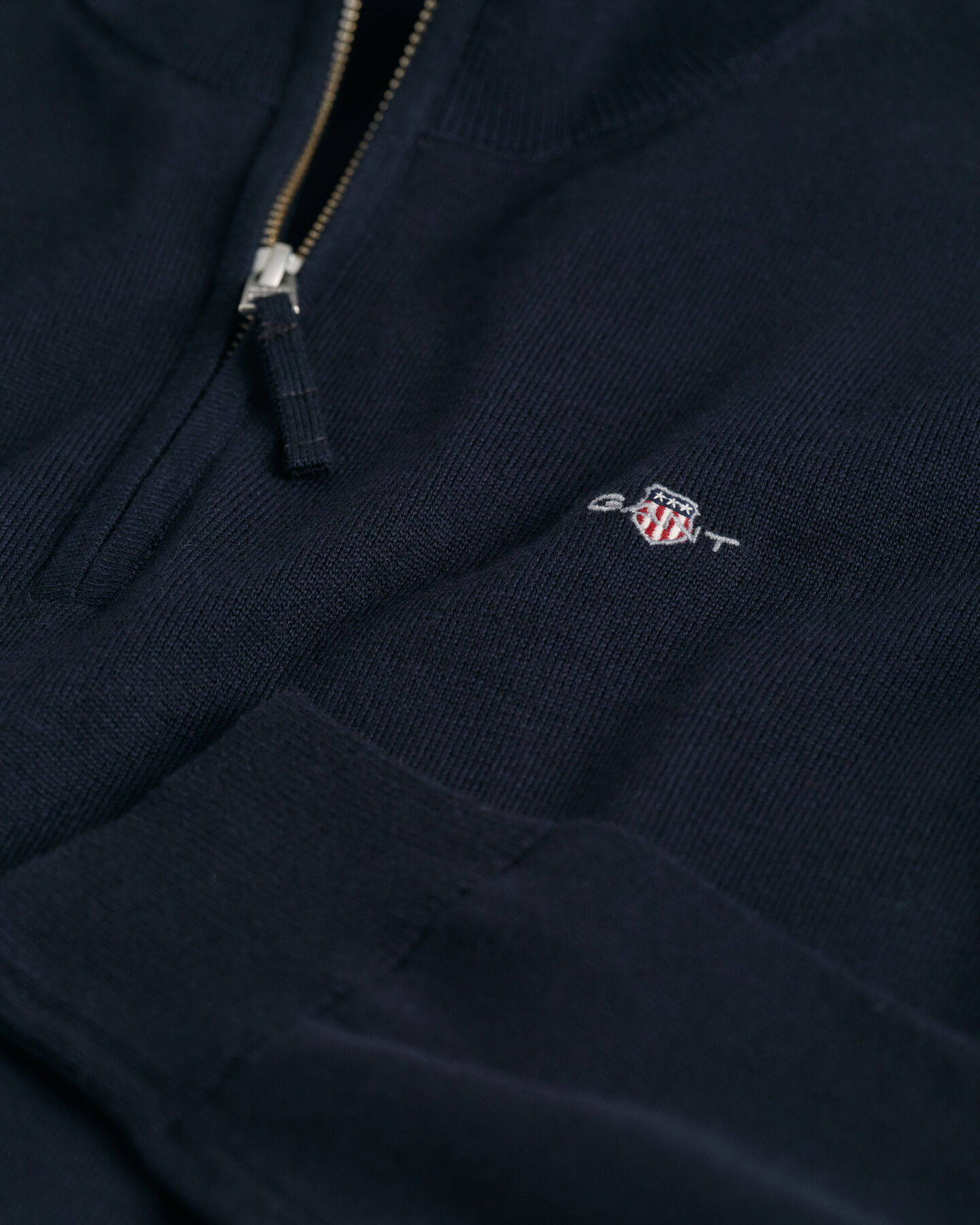 Pull à demi-zip en coton Shield Ado