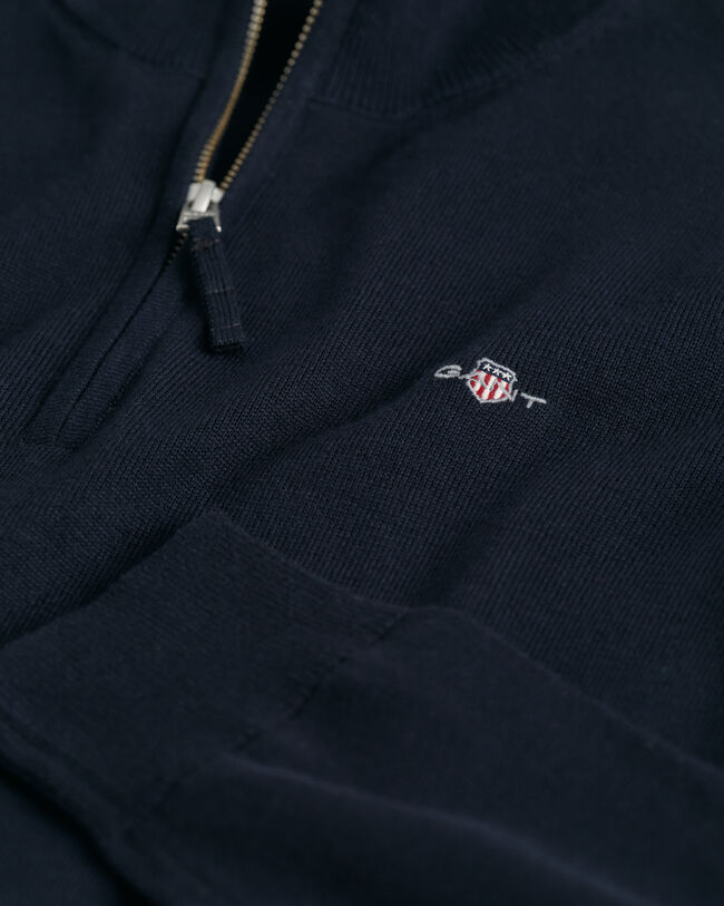 Pull à demi-zip en coton Shield Ado