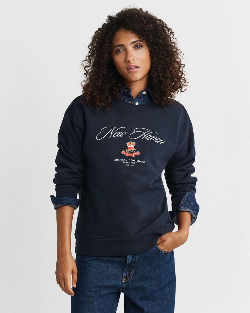 Sweat-shirt col rond Crest Graphic