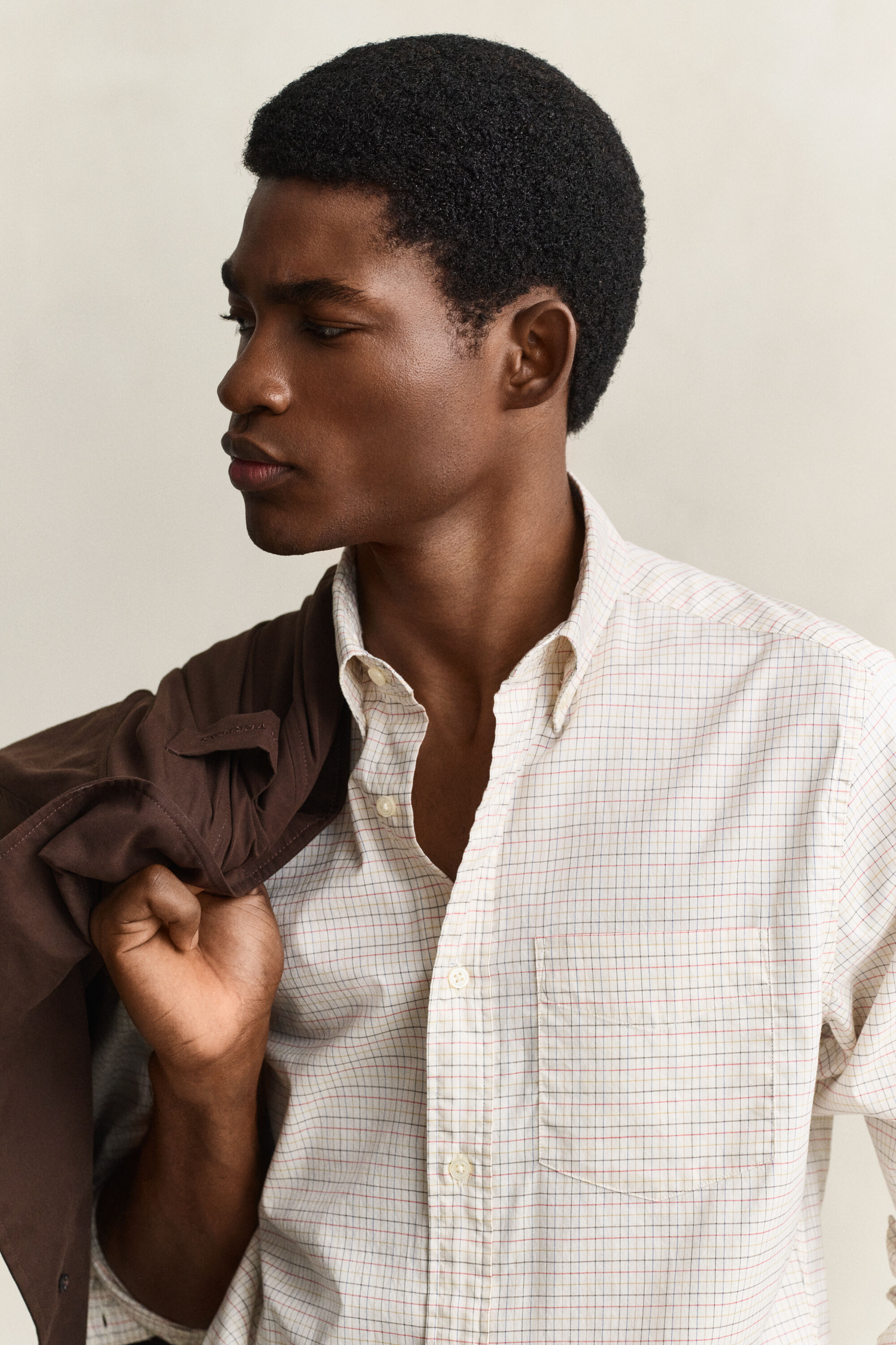 Chemise en coton Oxford à carreaux Gant x Yale