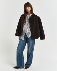 Chemise coupe décontractée classique en popeline à rayures