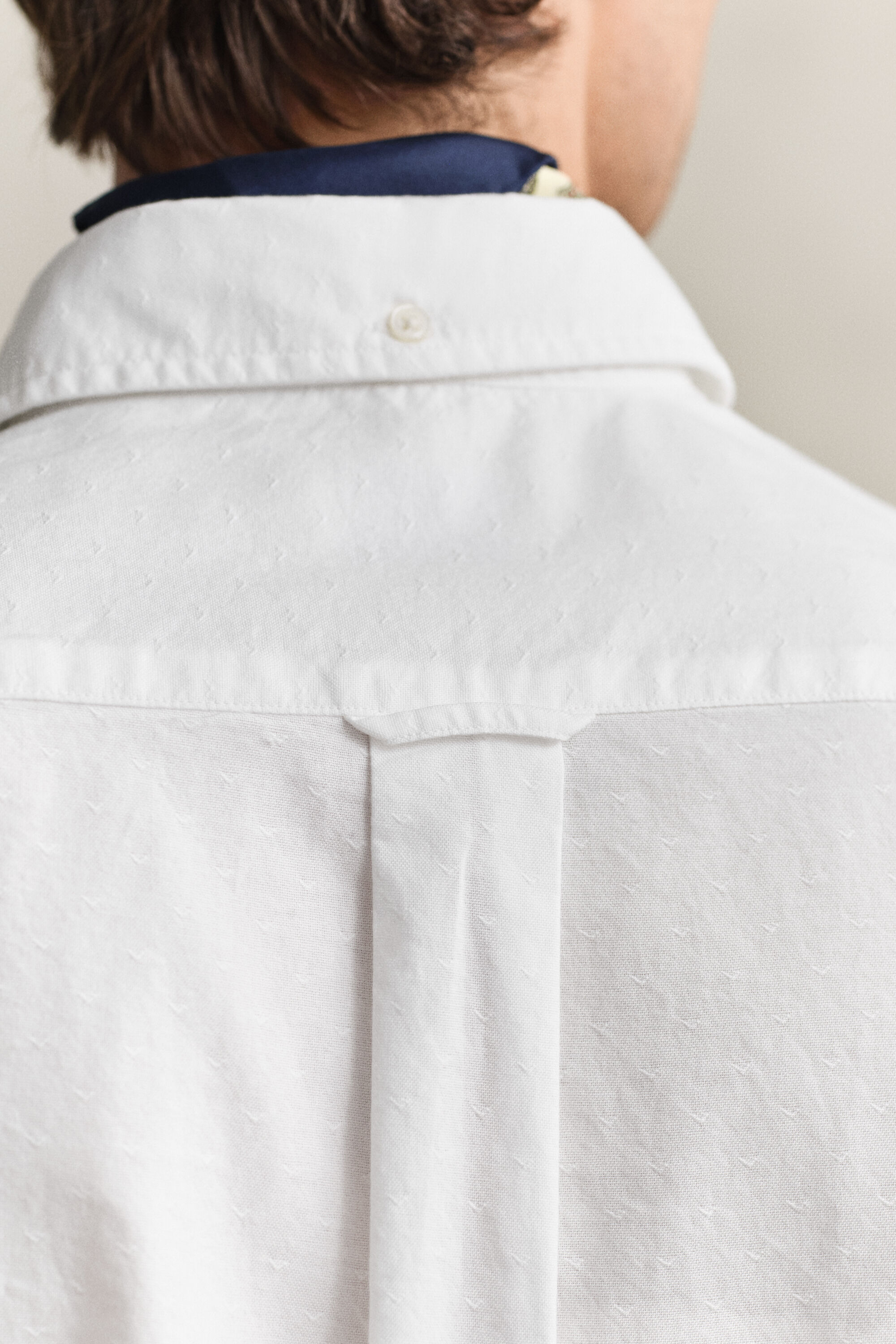 Chemise dobby en coton Oxford classique à rayures