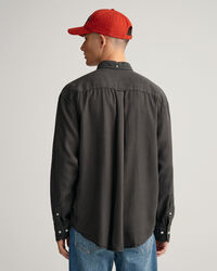 Chemise relaxed fit en lyocell teint en pi&egrave;ce