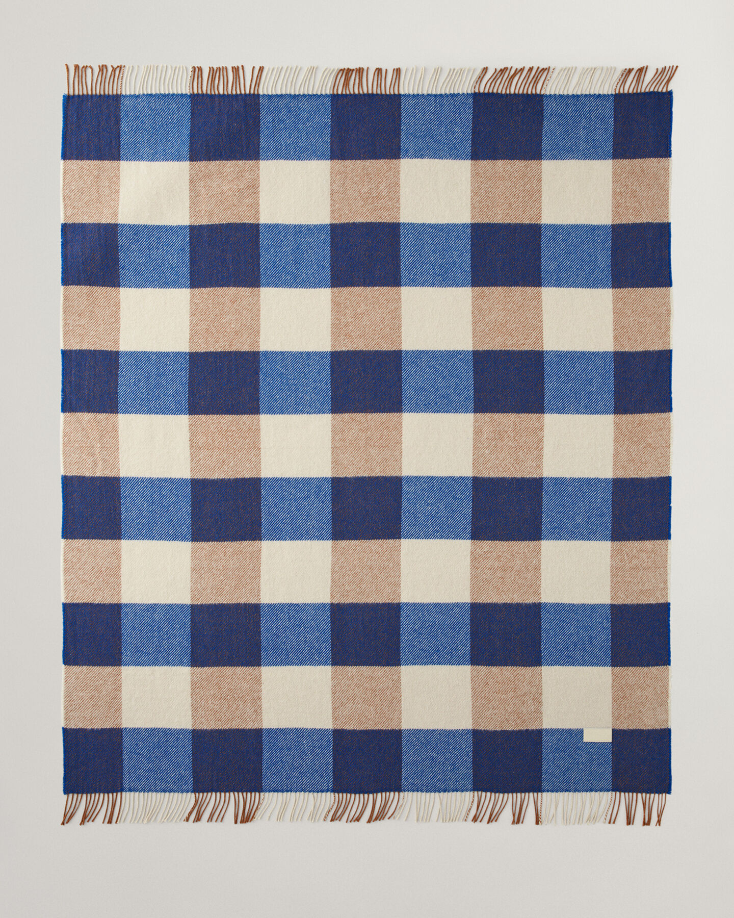 Jeté de lit à carreaux