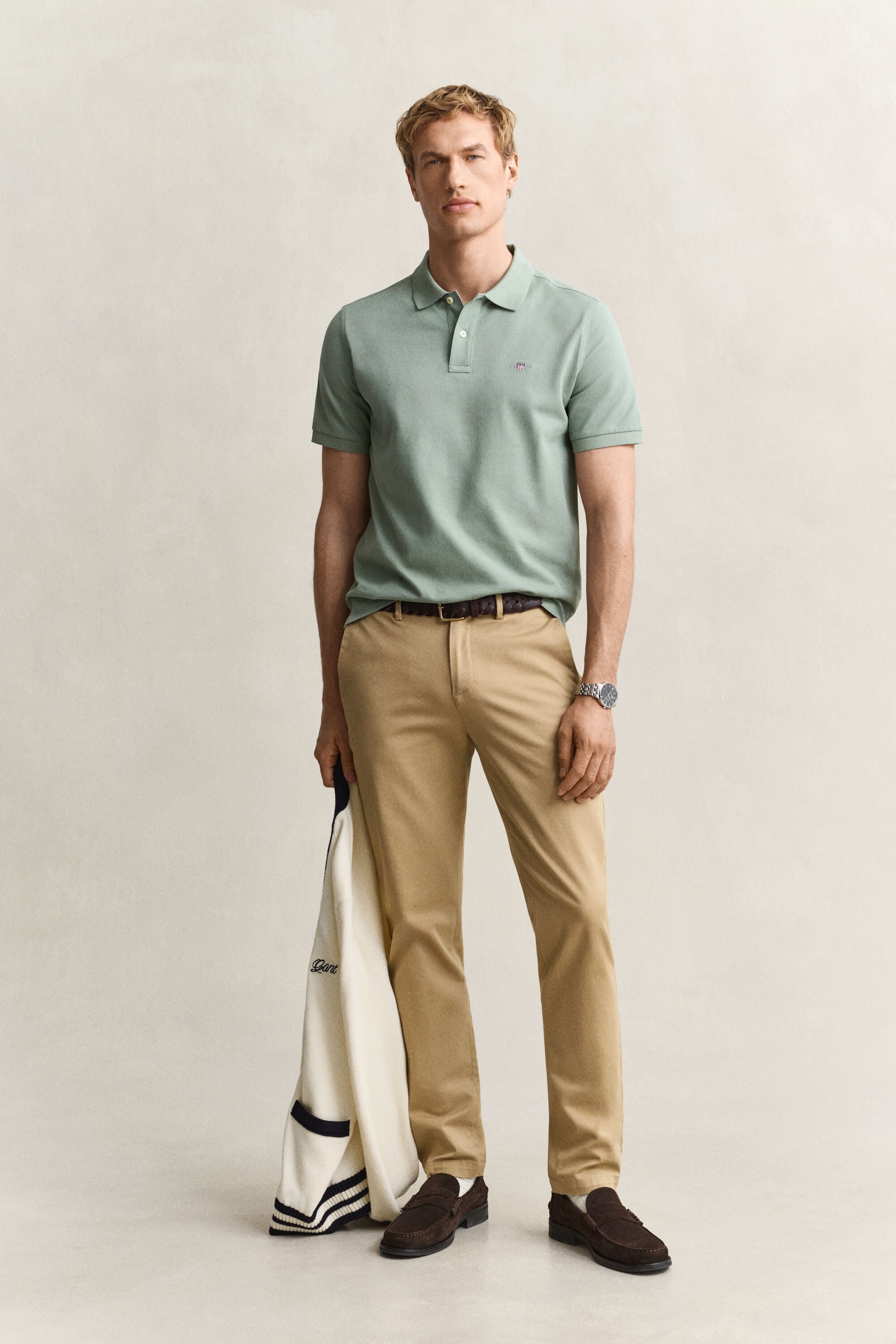 Pantalon chino slim élégant