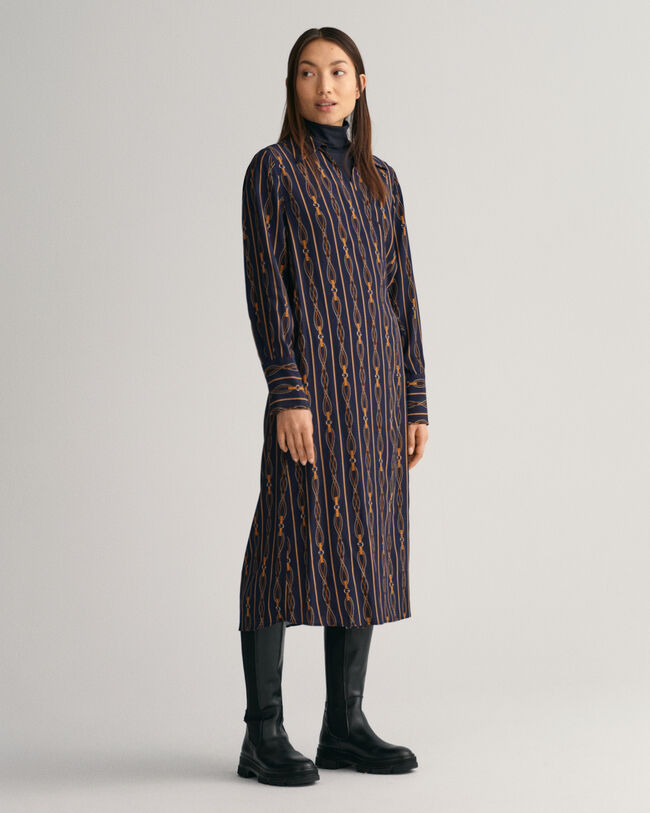 Robe portefeuille regular fit à rayures Rope