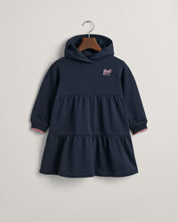 Robe sweat &agrave; capuche avec volants GANT USA Girls