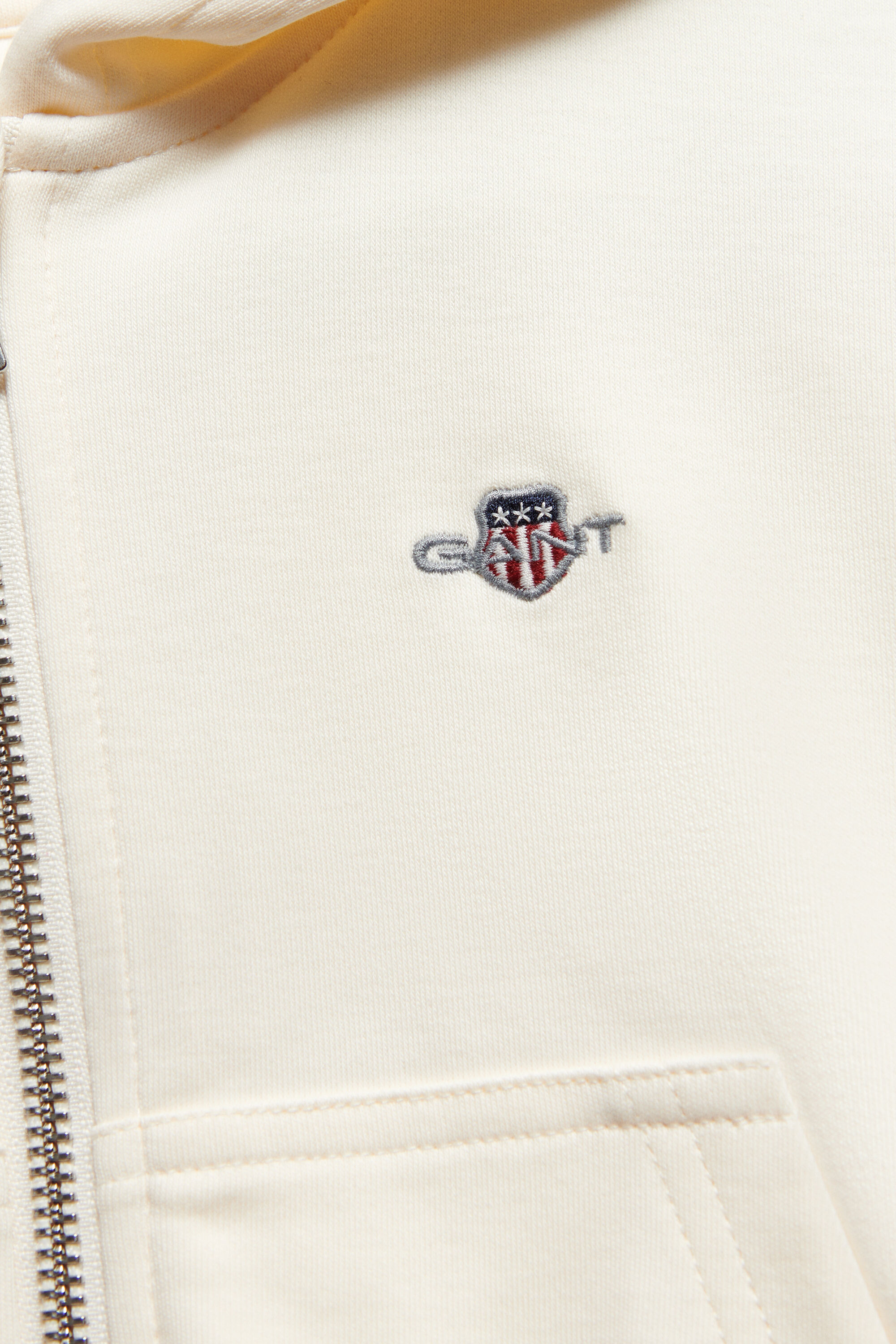 Sweat à capuche court zippé Shield Fille