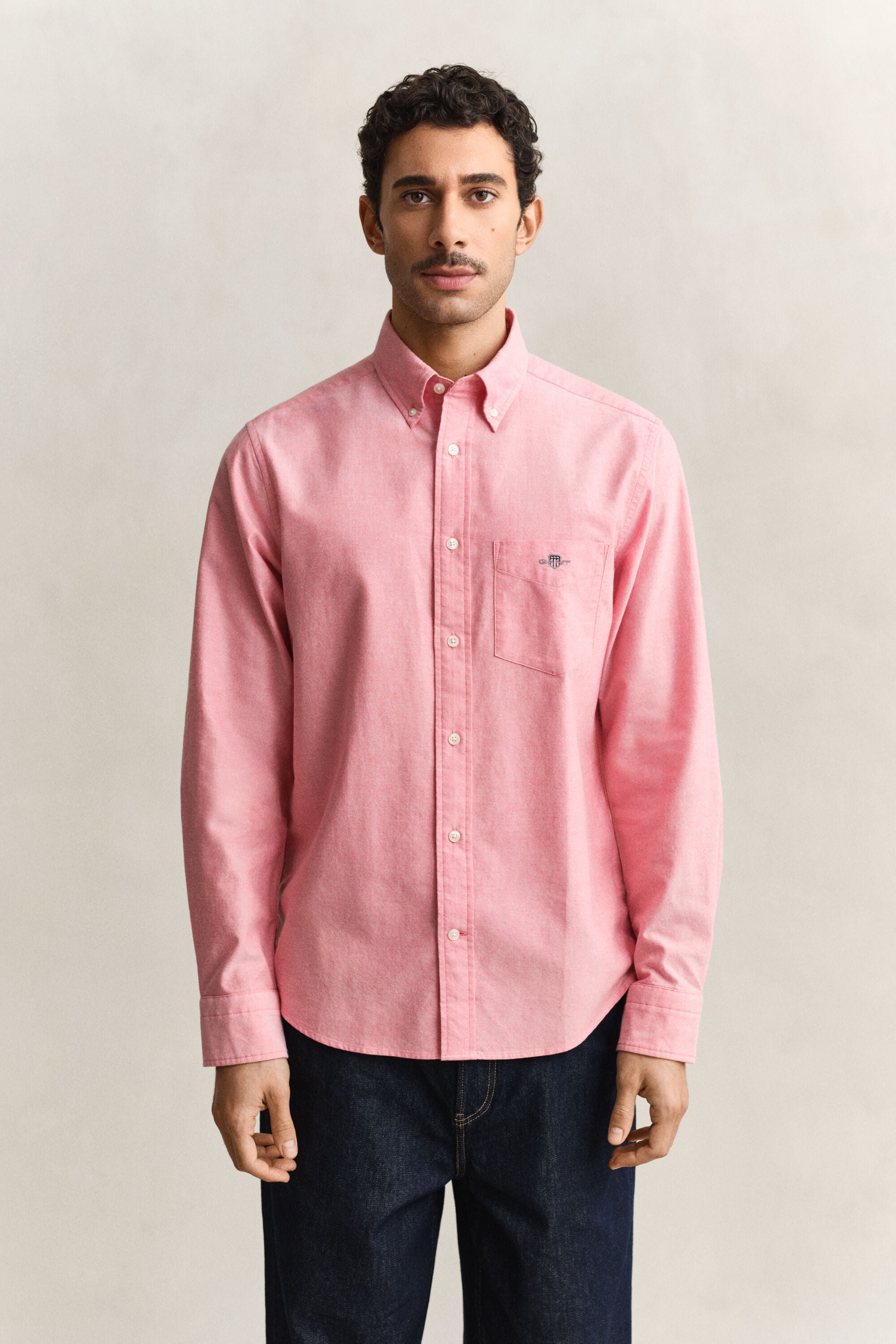 Chemise coupe regular en coton Oxford classique
