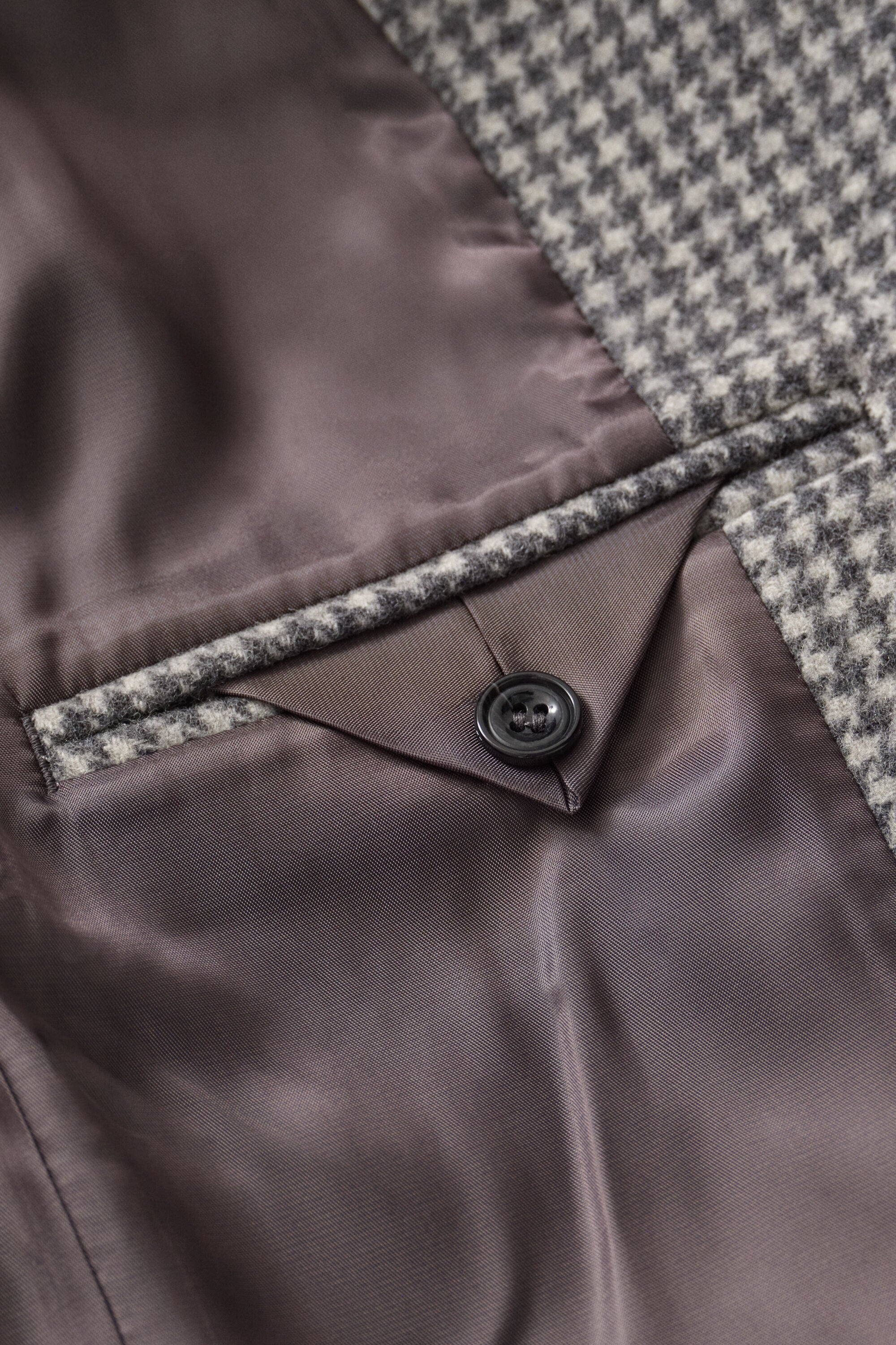 Veste blazer à motif pied-de-poule