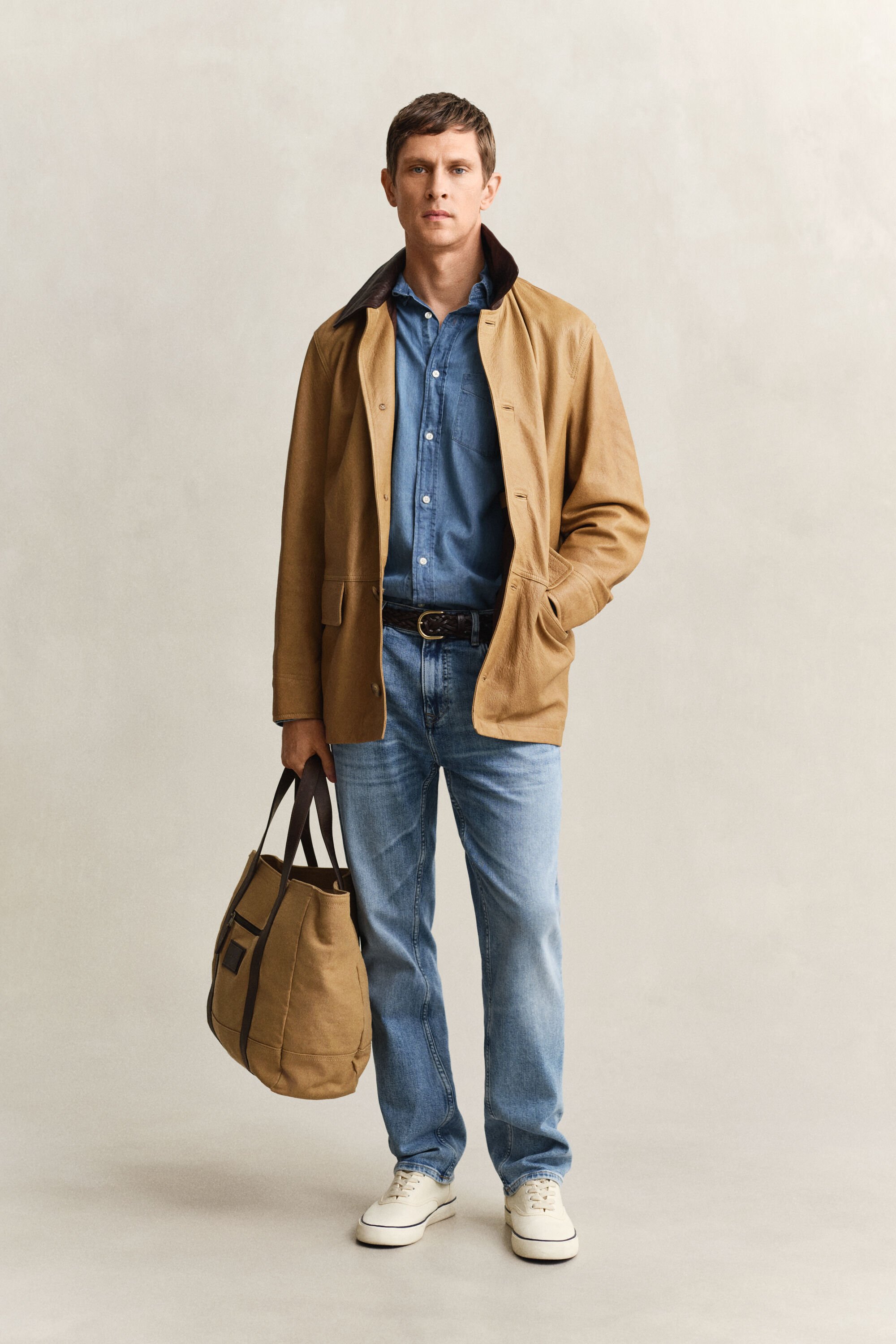 Chemise coupe regular indigo