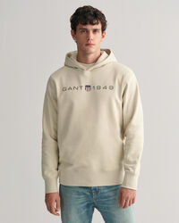 Sweat &agrave; capuche &agrave; logo imprim&eacute;