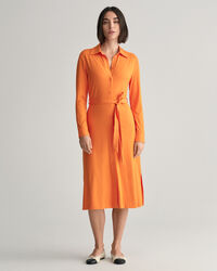 Robe-chemise slim fit en jersey