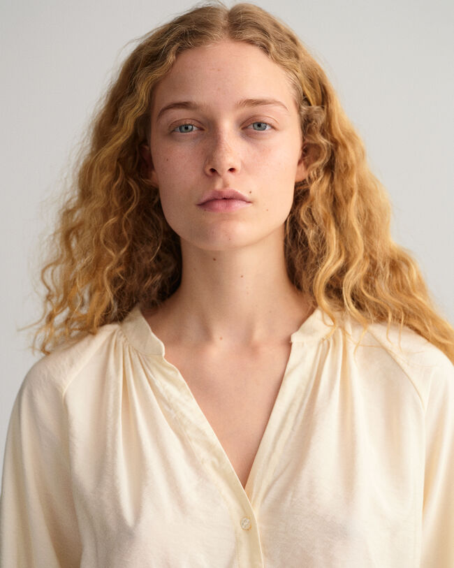 Chemisier à col droit