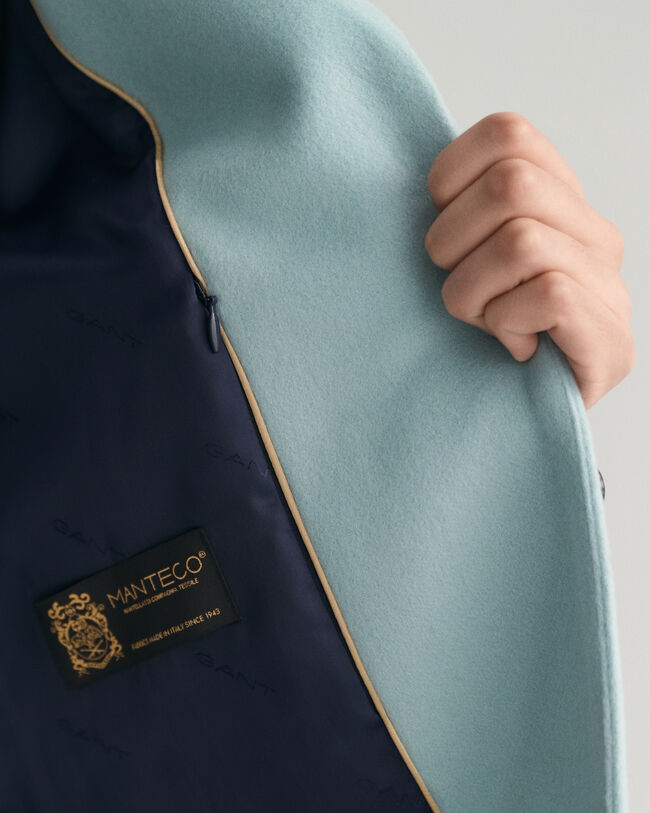 Manteau élégant en laine mélangée