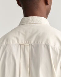 Chemise relaxed fit en coton Oxford teint en pi&egrave;ce