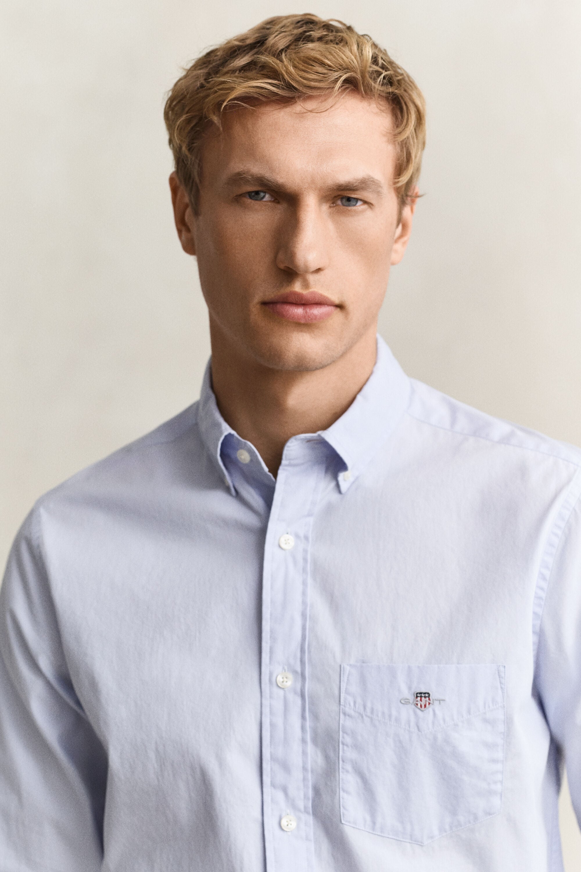 Chemise regular classique en popeline