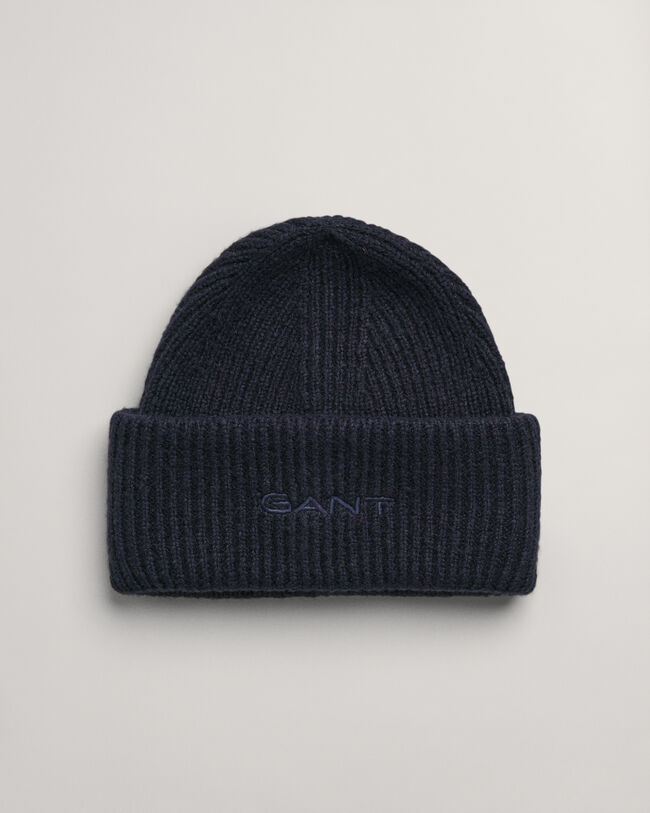 Bonnet doux en maille mélangée côtelée