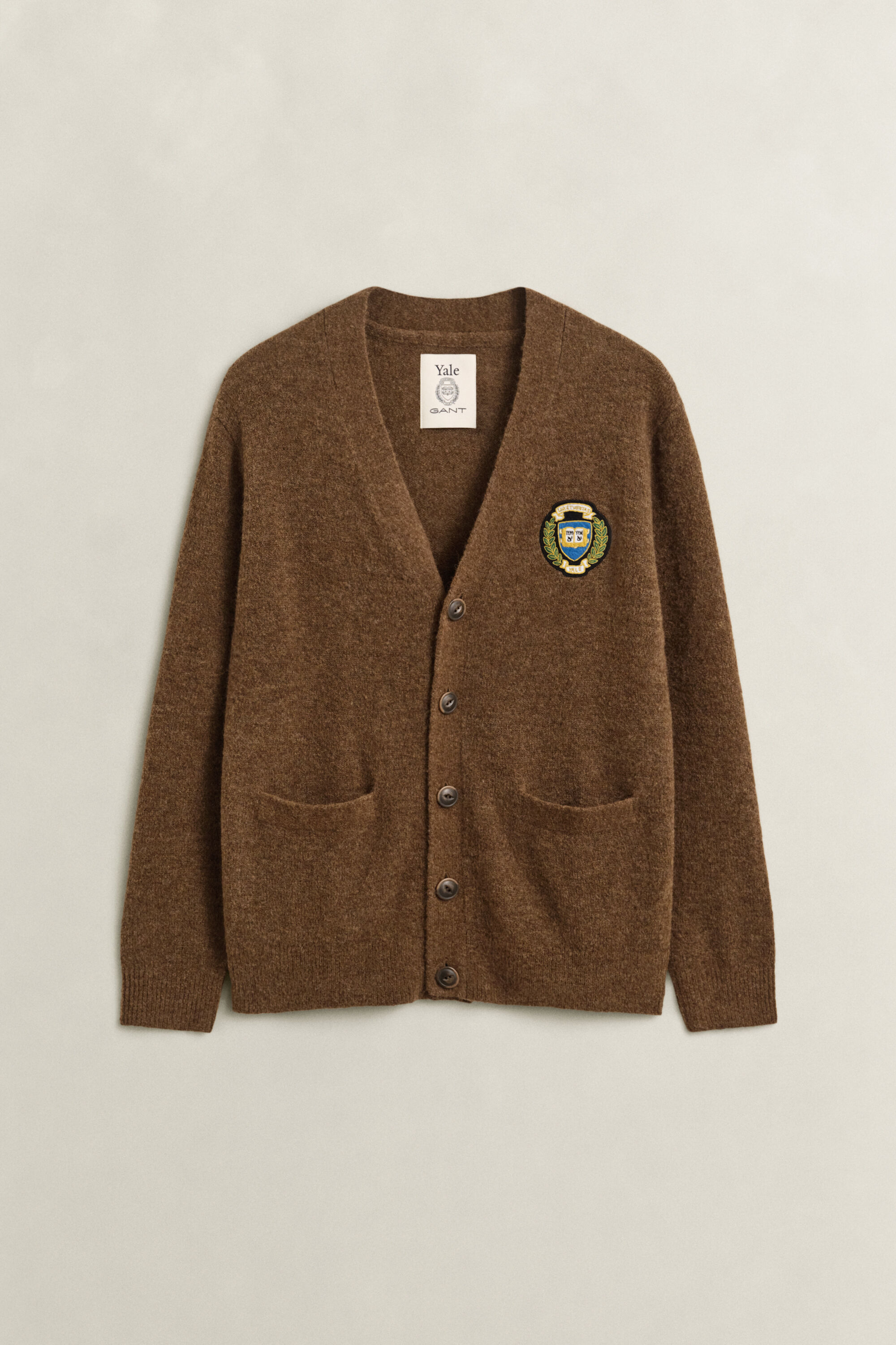 Cardigan en laine brossée Gant x Yale