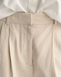 Short habillé en lin stretch