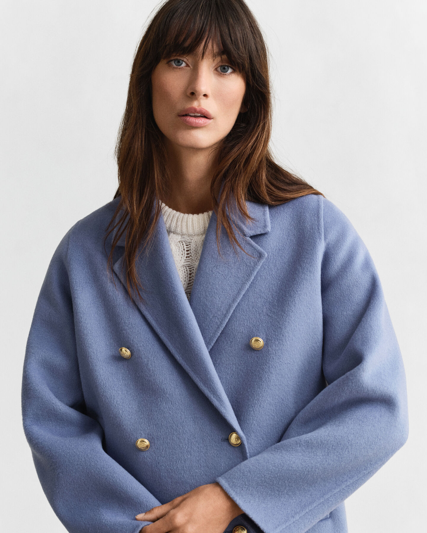 Caban surpiqué à la main