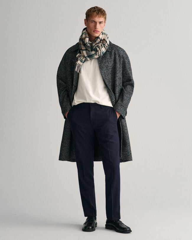 Pantalon slim fit en flanelle