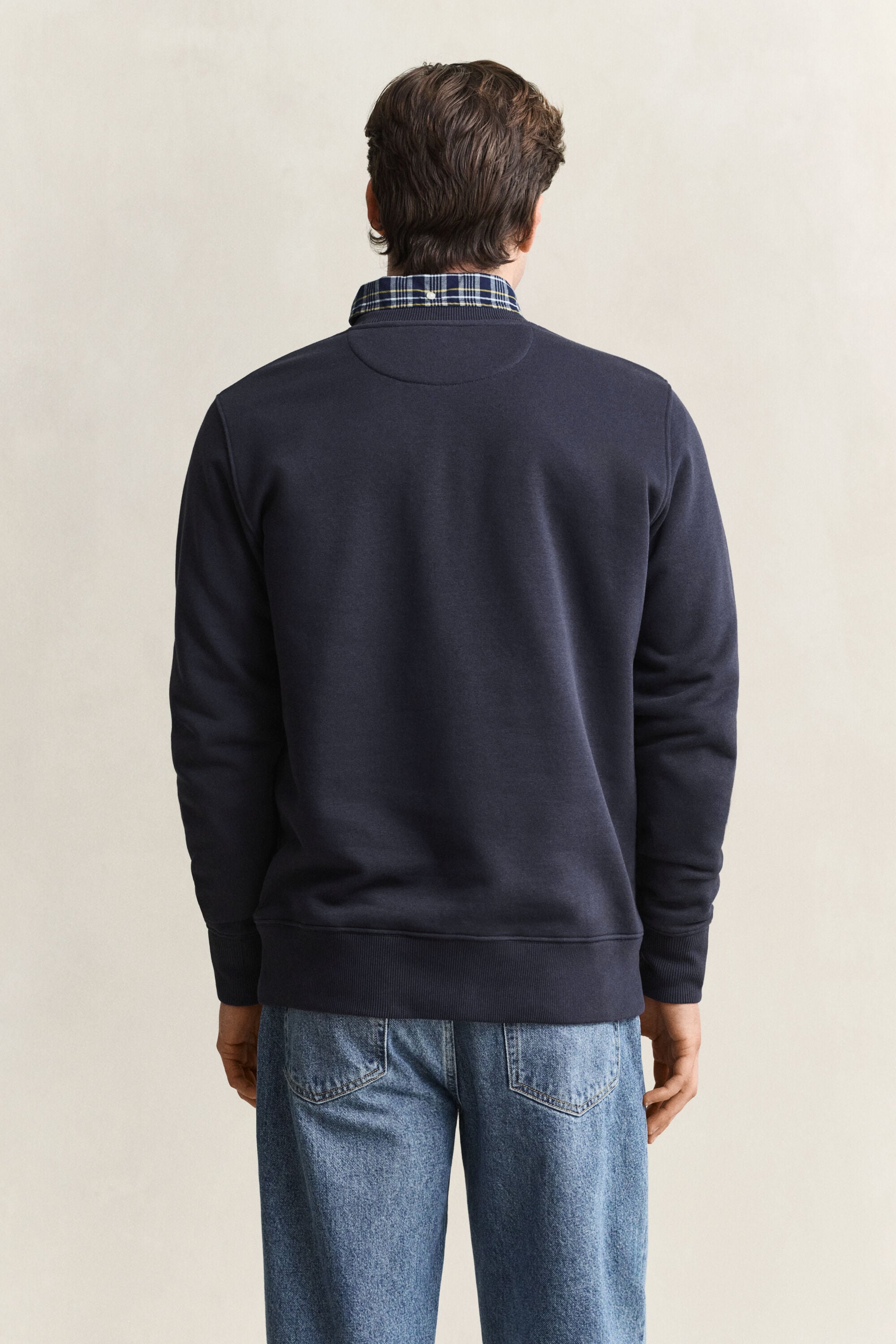 Sweat-shirt col rond avec écusson