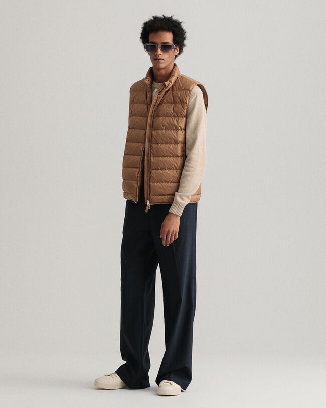 Doudoune sans manches l&eacute;g&egrave;re en duvet