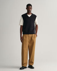 Doudoune sans manches en laine et coton