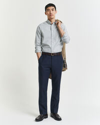 Chemise coupe slim en coton Oxford stretch à rayures