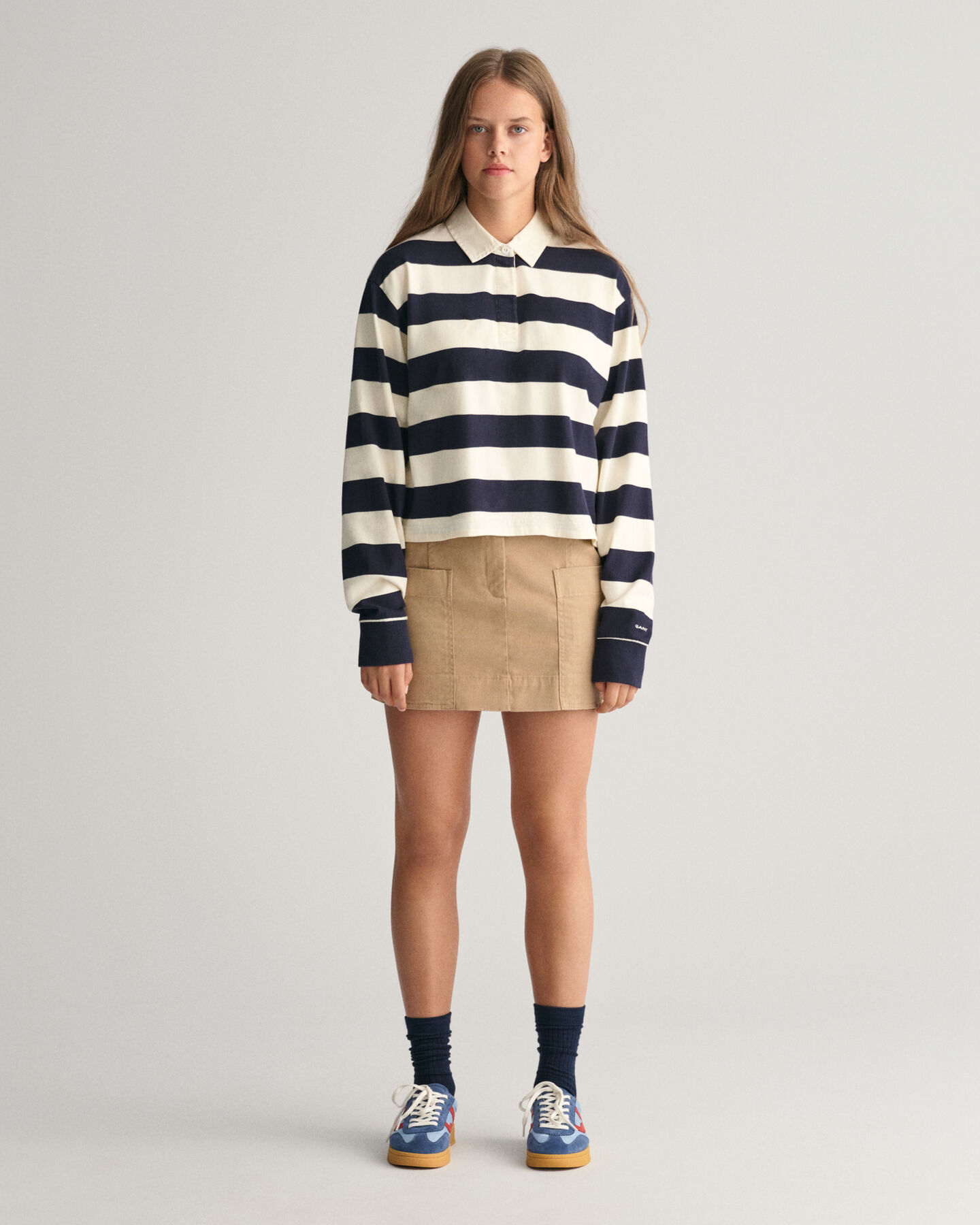 Rugger court &agrave; rayures Teen Girls